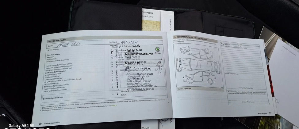 Skoda Superb cena 39999 przebieg: 202000, rok produkcji 2013 z Jawor małe 254